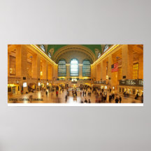 Grand Central Terminal Panorama In New York City Poster