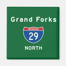 Grand Forks 29 Refrigerator Magnet