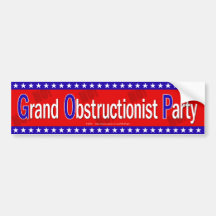 Grand Obstructionist Party Bumper Stickers