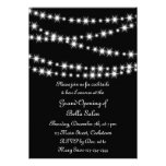 Grand Opening Twinkle Lights (black) Personalized Invitation