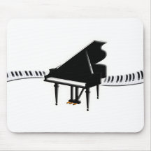 Grand piano and Keyboard Mousepads