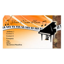 Grand Piano Business Card