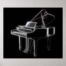 Grand Piano Musical Classical Instrument Poster