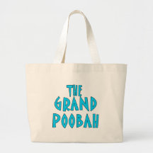 Grand Poobah Blue Font Products Canvas Bags