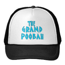 Grand Poobah Blue Font Products Mesh Hat