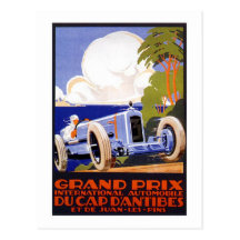 Grand Prix International Automible Post Card