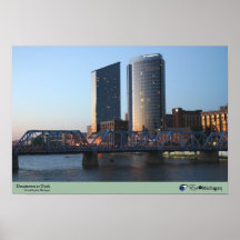 Grand Rapids, Michigan at Dusk Posters