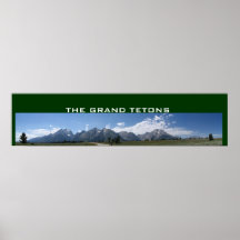 Grand Tetons panoramic poster