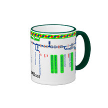 Grand Union Canal Route Map (1 of 4) Coffee Mugs