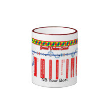 Grand Union Canal Route Map (3 of 4) Coffee Mugs