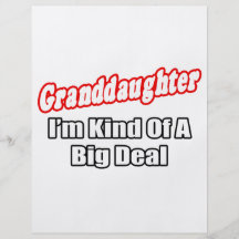 Granddaughter...Big Deal Personalised Flyer