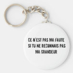 Grandeur (Greatness in French) Keychain