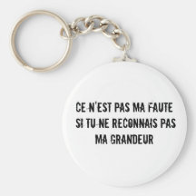 Grandeur (Greatness in French) Keychain