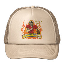 Grandfather Football Father's Day Gifts Mesh Hat