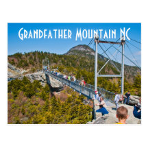 Grandfather Mountain NC Post Card