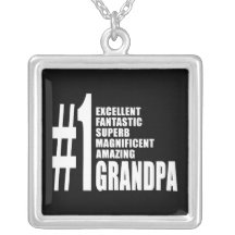 Grandfathers Birthdays : Number One Grandpa Personalised Necklace