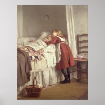 Grandfather's Little Nurse Print