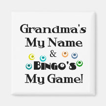 Grandma and Bingo Refrigerator Magnet