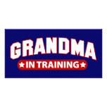 Grandma In Training Photo Card Template