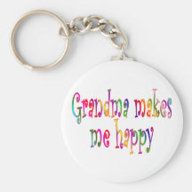 Grandma Makes Me Happy Key Chain