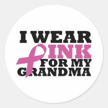 grandma round sticker
