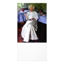 Grandma Sewing Photo Card Template