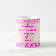 Grandma your name is a picture of love mug