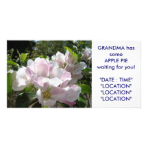 GRANDMA'S Apple Pie Card Announcement Invitations Personalized Photo Card