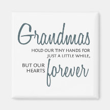 Grandmas Forever blue Magnets