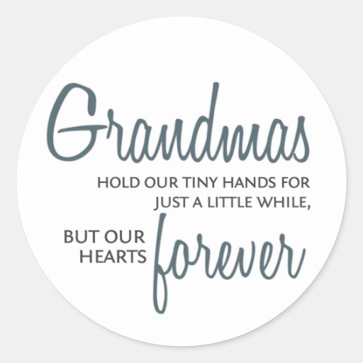 Grandmas Forever blue Sticker