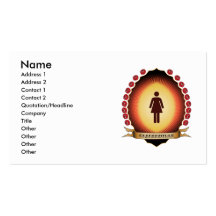 Grandmother Mandorla Business Card Template