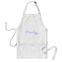 Grandpa To Be (Blue Script) Aprons