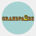 Grandpa To Be Round Stickers