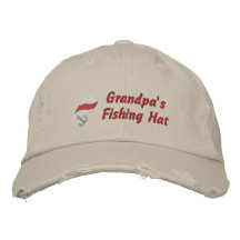 Grandpa's Fishing Hat Customisable Embroidered Hat