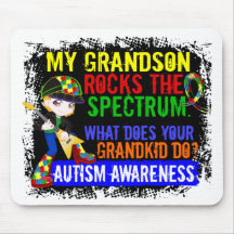 Grandson Rocks The Spectrum Autism Mousepad