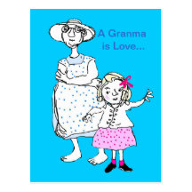 Granma is Love Postcards