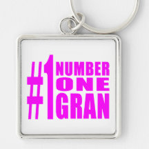 Grans Birthdays & Christmas : Number One Gran Keychains