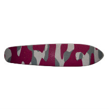 grape camouflage skate board