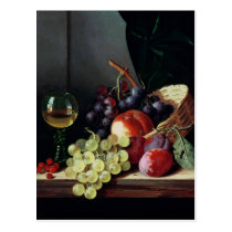 Grapes and plums postcards