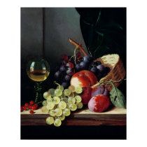 Grapes and plums posters