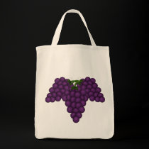 Grapes Grocery Tote Bag bags