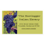 Grapes- Resturant business cards