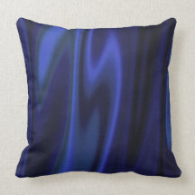Graphic design of Cobalt Blue Satin Fabric Throw Pillows