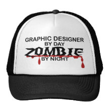 Graphic Designer Zombie Mesh Hats