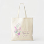 Graphic modern flower wedding flower girl bag
