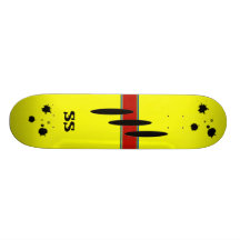 Graphic Yellow Skateboard