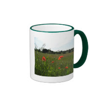 Grass and Poppy Field Mug