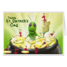 Grasshopper and Ants St. Patrick's Day Card