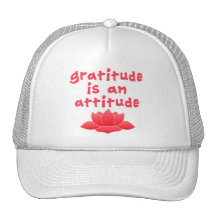 Gratitude is an Attitude with Lotus Mesh Hat