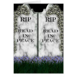 Gravestone Bookmark Card cards